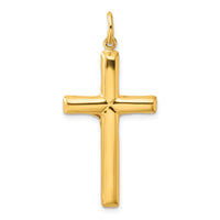 Sterling Silver Gold-tone Crucifix Cross Pendant