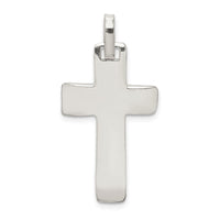 Sterling Silver Polished Cross Pendant