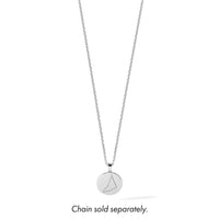 Sterling Silver Rhodium-plated & CZ Capricorn Zodiac Pendant