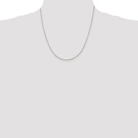 Sterling Silver 1.5mm Beveled Oval Cable Chain