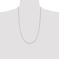Sterling Silver 1.5mm Beveled Oval Cable Chain