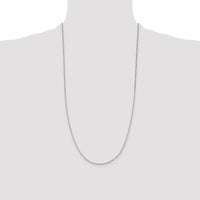 Sterling Silver 1.5mm Beveled Oval Cable Chain