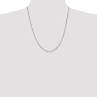 Sterling Silver 2.75mm Beveled Oval Cable Chain w/4in ext.
