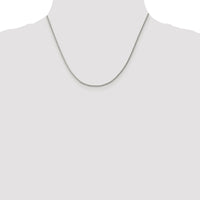 Sterling Silver Rhodium-plated 1.5mm Curb Chain