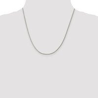 Sterling Silver Rhodium-plated 1.5mm Curb Chain