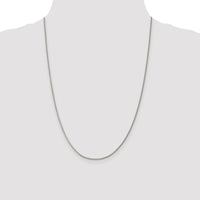 Sterling Silver Rhodium-plated 1.5mm Curb Chain