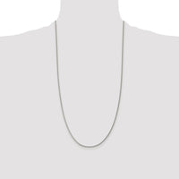 Sterling Silver Rhodium-plated 1.5mm Curb Chain