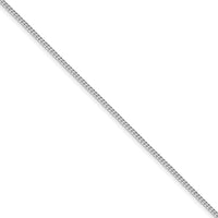 Sterling Silver Rhodium-plated 1.5mm Curb Chain
