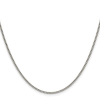 Sterling Silver Rhodium-plated 1.75mm Curb Chain