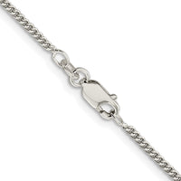 Sterling Silver Rhodium-plated 1.75mm Curb Chain