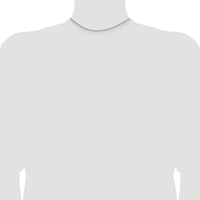 Sterling Silver Rhodium-plated 1.75mm Curb Chain