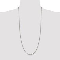 Sterling Silver Rhodium-plated 1.75mm Curb Chain