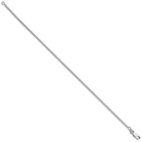 Sterling Silver Rhodium-plated 1.75mm Curb Chain