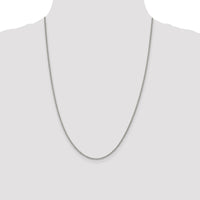 Sterling Silver Rhodium-plated 2mm Curb Chain