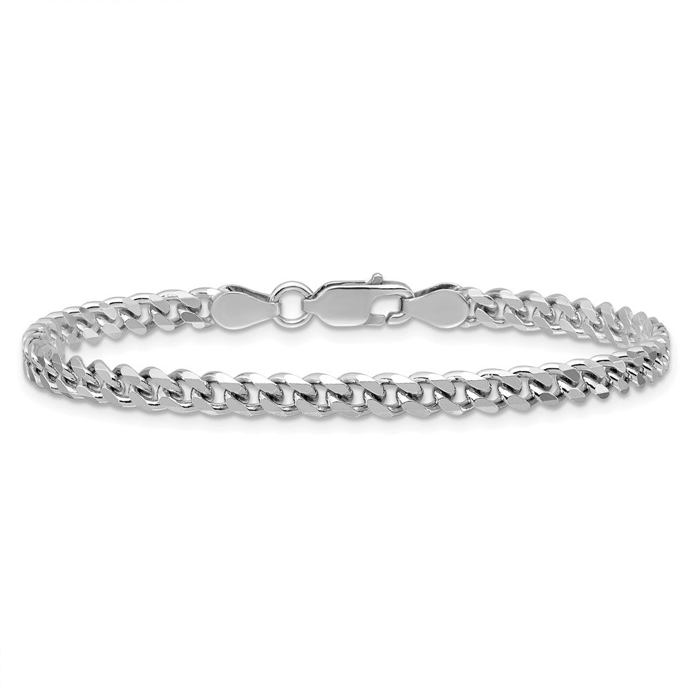 Sterling Silver Rhodium-plated 4.5mm Curb Chain