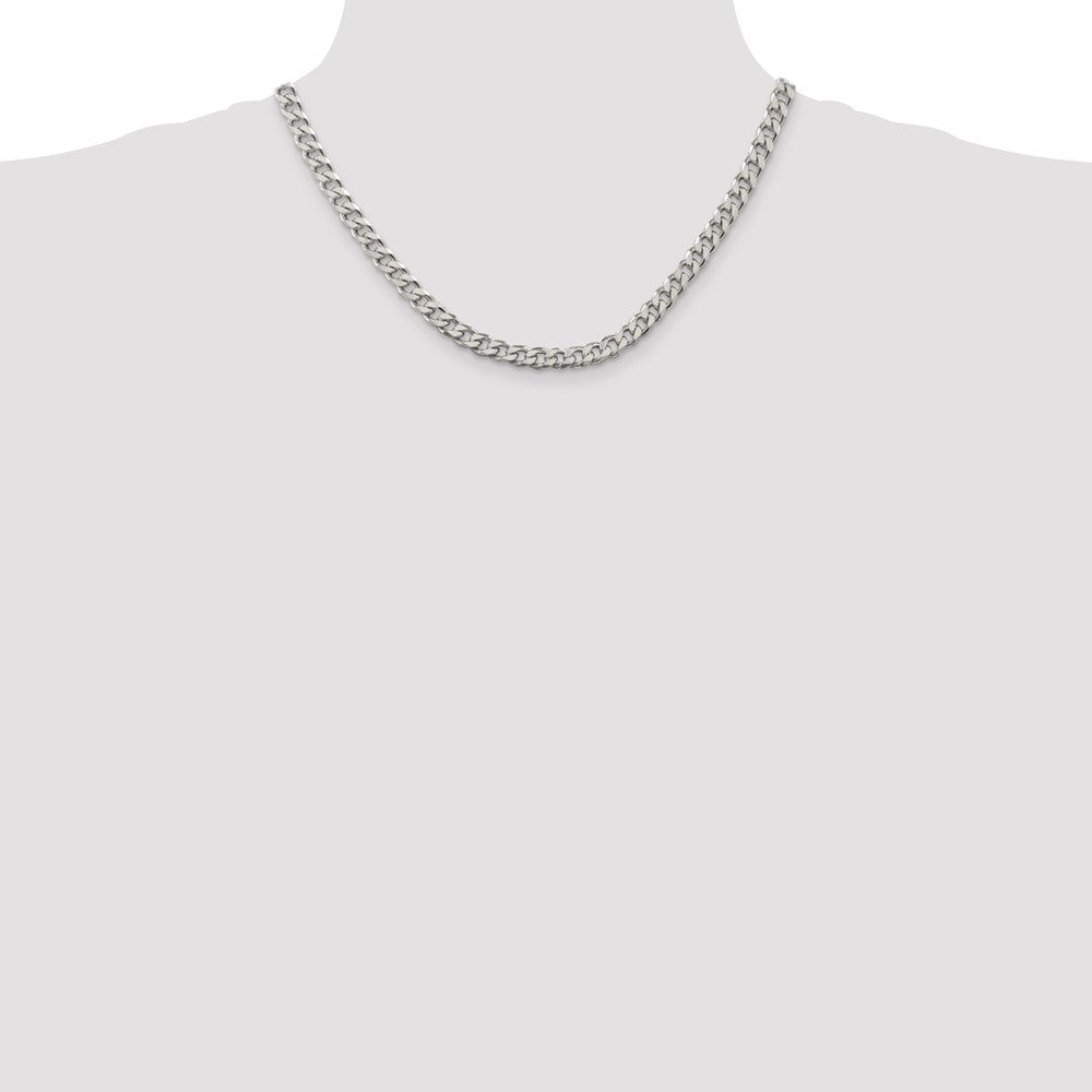 Sterling Silver 6.5mm Curb Chain