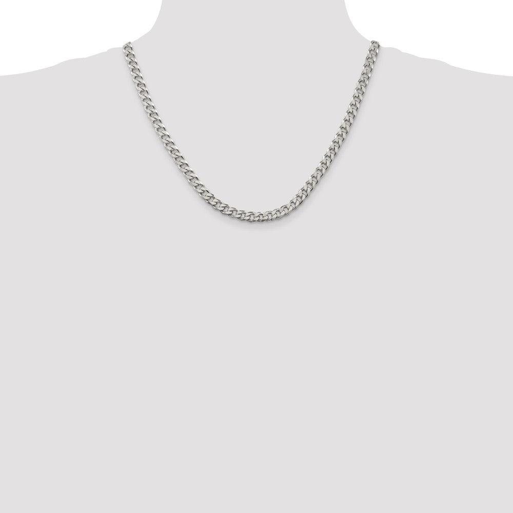 Sterling Silver 6.5mm Curb Chain