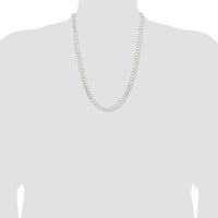 Sterling Silver 7.5mm Curb Chain