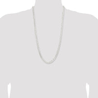Sterling Silver 7.5mm Curb Chain