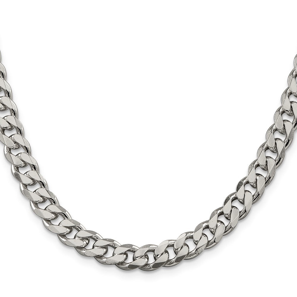 Sterling Silver 8.3mm Curb Chain