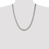 Sterling Silver 8.3mm Curb Chain