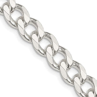 Sterling Silver 8.3mm Curb Chain