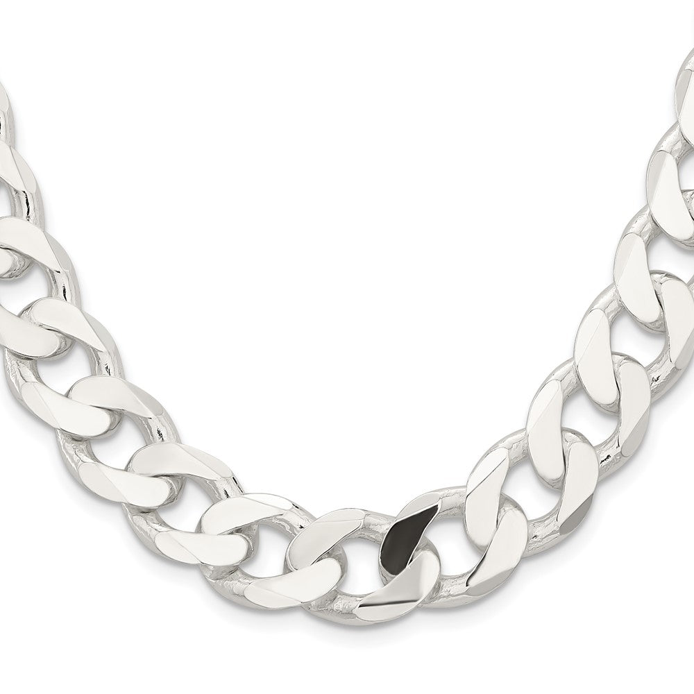 Sterling Silver 14.5mm Curb Chain