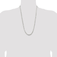 Sterling Silver 5.65mm Concave Beveled Curb Chain