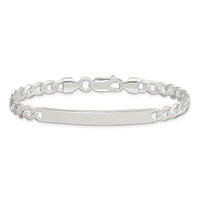 Sterling Silver Curb ID Bracelet
