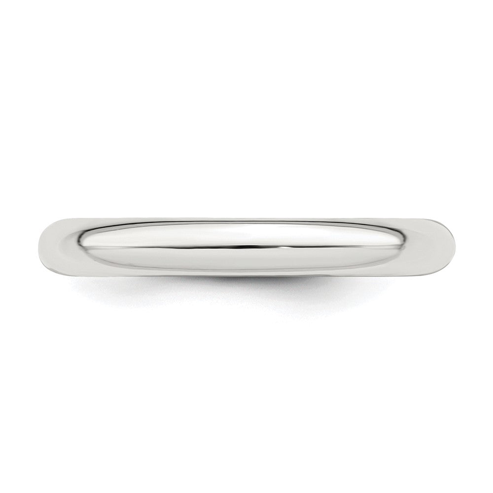 Sterling Silver 3mm Comfort Fit Size 10 Band