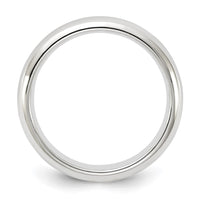 Sterling Silver 4mm Comfort Fit Size 5 Band