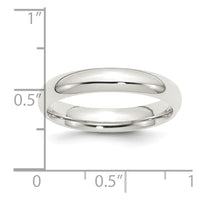 Sterling Silver 4mm Comfort Fit Size 9 Band