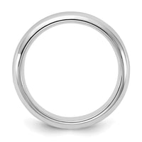 Sterling Silver Rhodium-plated 4mm Comfort Fit Size 12 Band