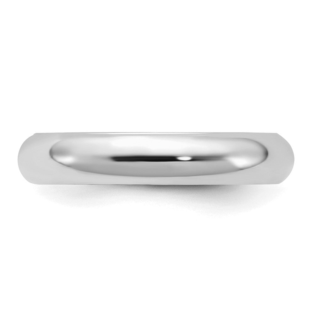 Sterling Silver Rhodium-plated 4mm Comfort Fit Size 12 Band