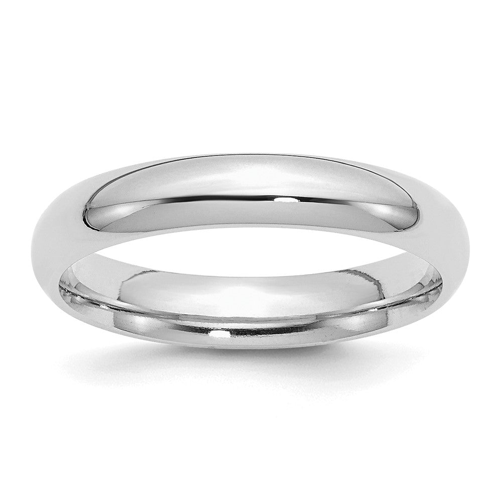 Sterling Silver Rhodium-plated 4mm Comfort Fit Size 12.5 Band