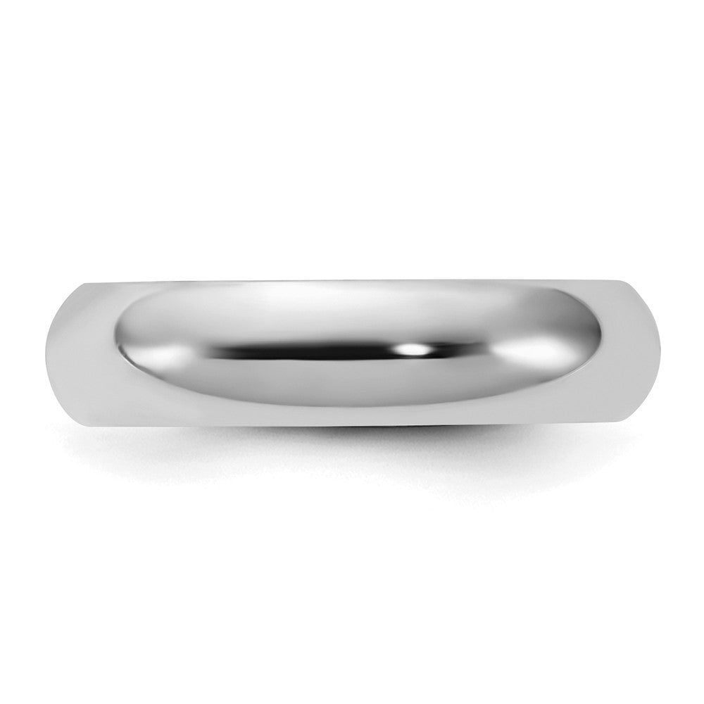 Sterling Silver Rhodium-plated 5mm Comfort Fit Size 13.5 Band