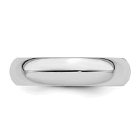Sterling Silver Rhodium-plated 5mm Comfort Fit Size 11.5 Band