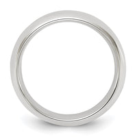 Sterling Silver 6mm Comfort Fit Size 5 Band