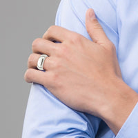 Sterling Silver 8mm Comfort Fit Size 12 Band