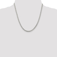 Sterling Silver 3.8mm Pavé Curb Chain