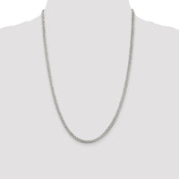 Sterling Silver 3.8mm Pavé Curb Chain