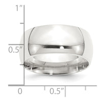 Sterling Silver 10mm Comfort Fit Size 7.5 Band