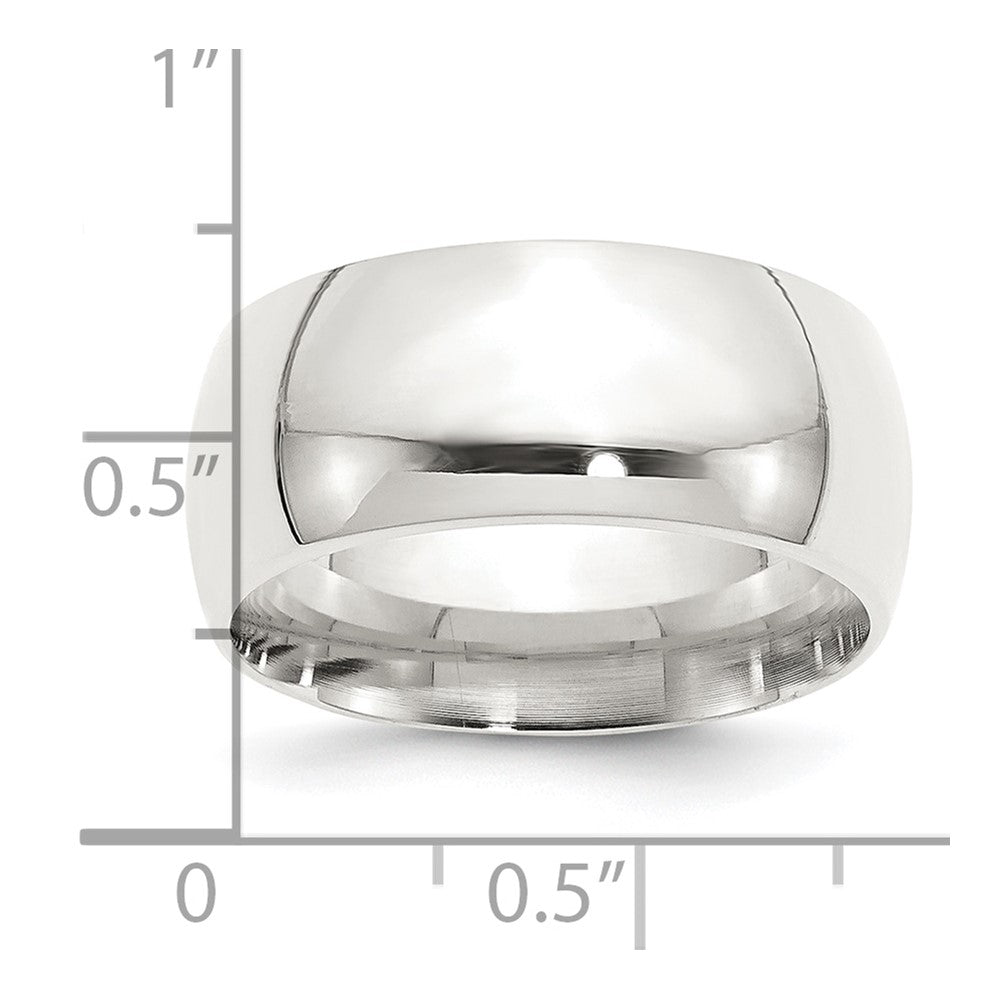 Sterling Silver 10mm Comfort Fit Size 6.5 Band