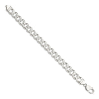 Sterling Silver 11.0mm Pavé Curb Chain