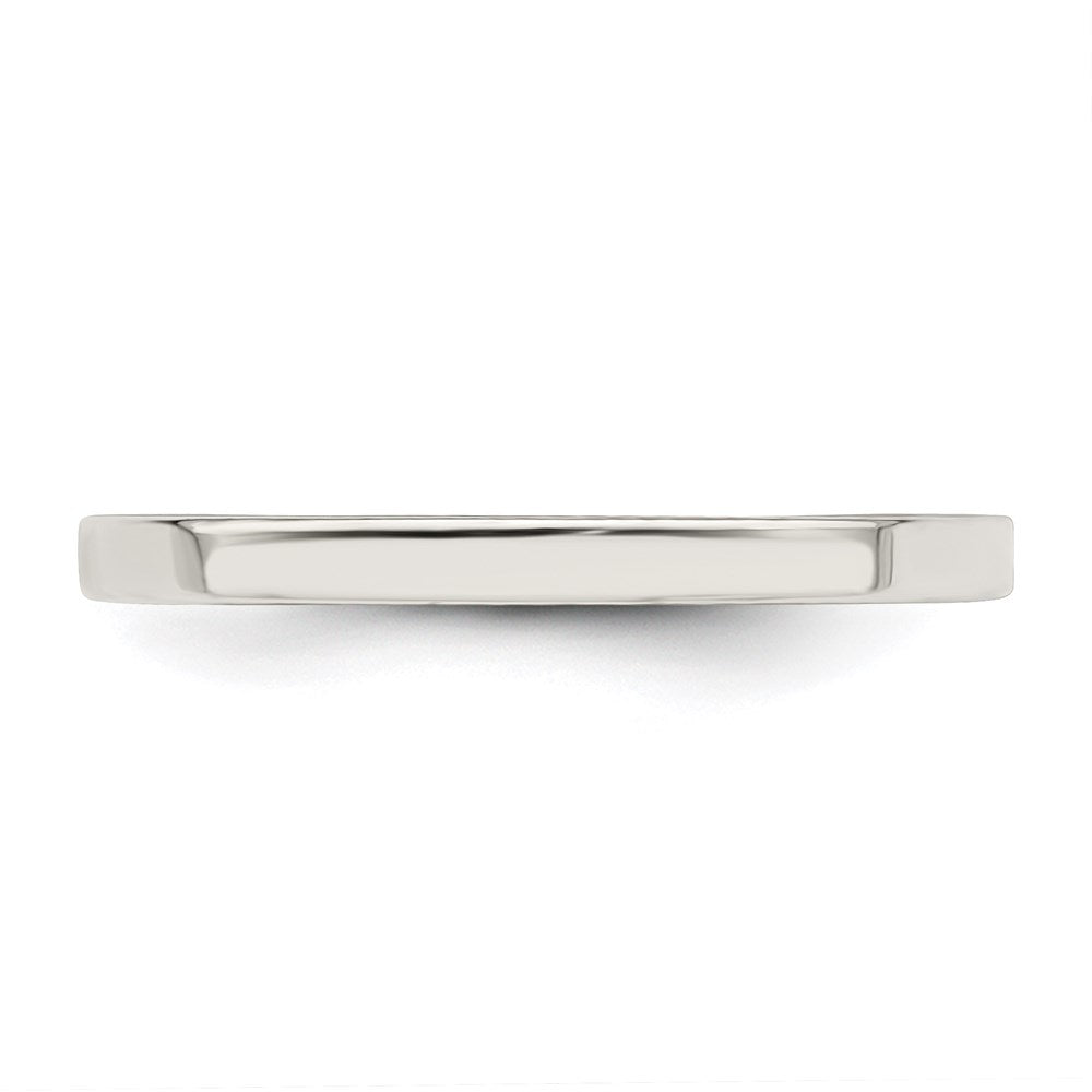 Sterling Silver 2mm Comfort Fit Flat Size 13.5 Band