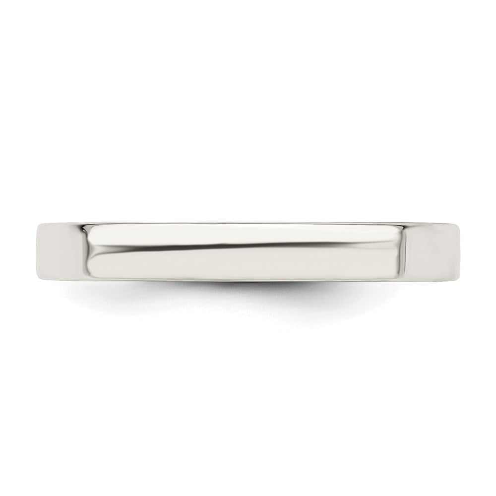 Sterling Silver 3mm Comfort Fit Flat Size 11.5 Band