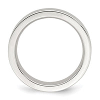 Sterling Silver 4mm Comfort Fit Flat Size 10.5 Band