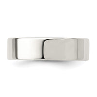 Sterling Silver 6mm Comfort Fit Flat Size 12.5 Band