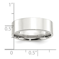 Sterling Silver 7mm Comfort Fit Flat Size 6 Band