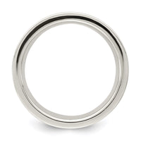 Sterling Silver 8mm Comfort Fit Flat Size 9 Band